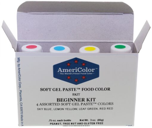 Americolor 4-Color Soft Gel Paste Food Color Kit