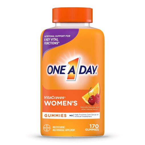 One A Day Women’s Multivitamin Gummies, Multivitamin For Women with Vitamin A, C, D, E and Zinc for Immune Health Support*, Calcium & more, 170 count 170 Count (Pack of 1)