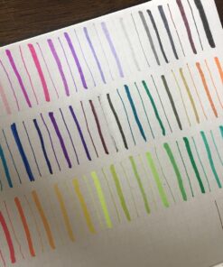 Journal Calligraphy Art Markers, 48 Colors Dual Tip Brush Pens with Fineliner Tip for Adult Coloring Books Drawing At School Home Office by Smart Color Art 43 71PugprTxNL