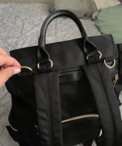 Baby Diaper Bag Backpack with Stroller Hooks, Pipi bear Multi-function Stylish Travel Diaper Back Pack for Mom and Dad, Baby Changing Bag, Maternity Nappy Bag for Boys and Girls, Large Capacity, Black 62 71Pv6qdzKfL