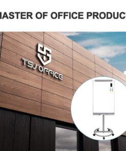 TSJ OFFICE Mobile Standing Whiteboard - 40 x 26 Inches Dry Erase White Board Tripod Whiteboard with Rolling Stand Flipchart Easel Height Adjustable Gray 23 71PvHlLULCL