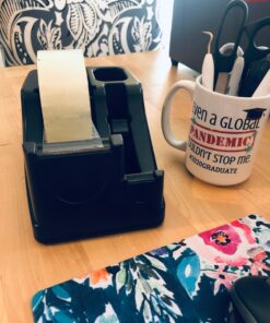 Officemate Heavy Duty Weighted 2-in-1 Tape Dispenser, Recycled,Black (96660) 32 71Pvc9kjYaL