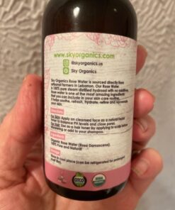 Sky Organics Organic Rosewater Facial Mist for Face, 100% Pure & Steam-Distilled USDA Certified to Hydrate, Balance & Refresh, 4 fl. Oz 40 71PvsGm156L 1