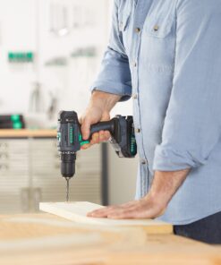 Amazon Brand - Denali by SKIL 20V Drill Driver Kit with 36 Piece Bit Set, Includes 2.0Ah Lithium Battery, 1A Compact Charger and Carry Bag, Blue Drill Driver, Battery, 1A Charger & Bit Set 34 71Px163cHsL 1