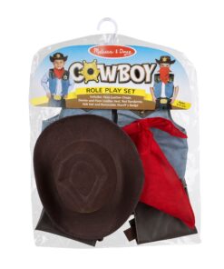 Melissa & Doug Cowboy Role Play Costume Set (5 pcs) - Includes Faux Leather Chaps 27 71PxZ99DeLL