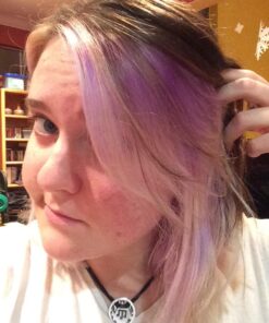 MANIC PANIC Ultra Violet Hair Color - Amplified - Semi Permanent Hair Dye - Cool Blue Toned Violet Color - Vegan, PPD & Ammonia Free - For Coloring Hair on Men & Women 17 71Pxzq8 vL