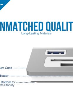 SABRENT Premium 3 Port Aluminum USB 3.0 Hub with Multi in 1 Card Reader (12" Cable) for iMac, All MacBooks, Mac Mini, or Any PC (HB-MACR) USB 3.0 Type A 29 71PzY BdR L