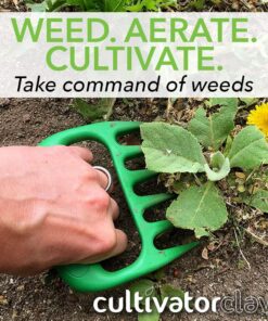 Bear Paws Cultivator Claw - Ergonomic Gardening Tools - Hand Held Garden Tool - Hand Rake - Strong Nylon Weeder - Manual Weeding, Aerating, Cultivating… green 10 71PzkIwXiNL
