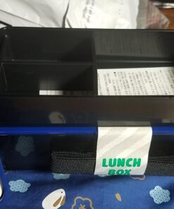 Japanese Traditional Rabbit Blossom Bento Box Set - Square 2 Tier Bento Box, Rice Ball Press, Bento Bag (Blue) 52 71Q 72wui6L