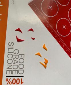 Kitchen + Home Silicone Baking Mats - Set of 2 Non-stick, BPA Free Food Grade Silicone Mat Liners for Half-Size Cookie Sheet with Measurements 34 71Q M74uUiL