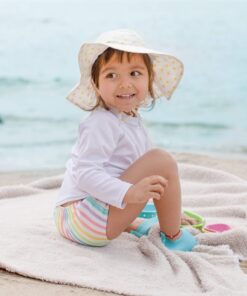 i play. by Green Sprouts Baby & Toddler Long Sleeve Rashguard | All-Day UPF 50+ Sun Protection—Wet or Dry 12 White 13 71Q NEVWclL