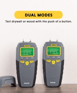 General Tools MMD4E Digital Moisture Meter, Water Leak Detector, Moisture Tester, Pin Type, Backlit LCD Display With Audible and Visual High-Medium-Low Moisture Content Alerts, Grays 24 71Q aRPDe4L