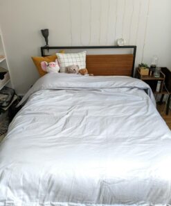 SUPERIOR Brushed Microfiber Solid Comforter, Down Alternative Bedding, Reversible, Medium Weight, Fluffy, Decorative, Duvet Insert, Oversized Blanket, Box Quilt Design, Queen, White 42 71Q0JScXwGL