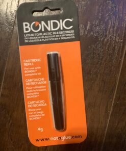 Bondic LED UV Liquid Plastic Welder Refill Cartridges, Cures Quickly, Adhesive Repair for Home, Garage, Outdoors, etc. - 2 Refill Tubes 34 71Q219zym1L