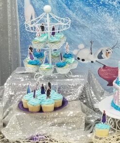 Set of 24 Pieces Frozen Cake Cupcake Decorative Cupcake Topper for Kids Birthday Party Themed Party 22 71Q2h3og7NL