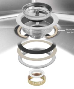 GRIDMANN 30" Wide Stainless Steel Kitchen Prep & Utility Sink, 1 Compartment NSF Commercial Sink with 24" x 24" Bowl for Restaurant, Laundry, Garage 30 71Q3D7xAwNL 2