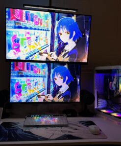 VIVO Dual LCD Monitor Desk Mount Stand Heavy Duty Stacked, Holds Vertical 2 Screens up to 32" (STAND-V002T) Black 33 71Q3H9Lw52L