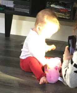 Fisher-Price Musical Baby Toy, Soothe & Glow Seahorse, Plush Sound Machine With Lights & Volume Control For Newborns, Pink Pink Easy-to-Open Packaging 27 71Q3Kb424L