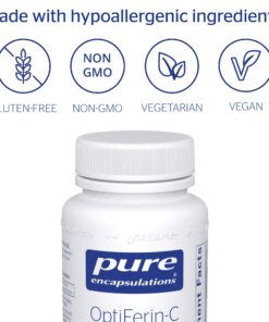 Pure Encapsulations OptiFerin-C | Iron Supplement to Support Healthy Skin, Iron Absorption, and Overall Immune System Health* | 60 Capsules Standard Packaging 11 71Q43hoJrpL