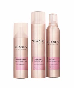 Nexxus Comb Thru Finishing Spray, Medium Hold Hair Spray for Volume, 10 oz Rose and Jasmine 10 Ounce (Pack of 1) 25 71Q53MxJyyL
