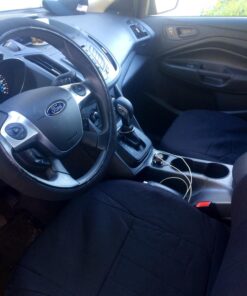 OxGord Car Seat Cover - Poly Cloth Solid Black with Front Low Bucket and 50-50 or 60-40 Rear Split Bench - Universal Fit for Cars, Truck, SUV, Van 44 71Q5BMOazuL