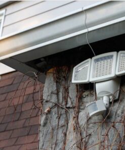 Sunforce 82153 150-LED Triple Head Solar Motion Light, 1000 Lumen Output, 30ft. (9.1m) Detection Distance, 180 Degrees Detection Range, Fully Weather Resistant & can be Mounted Almost Anywhere, White Standard | 1000 Lumen 28 71Q5OpfqOCL