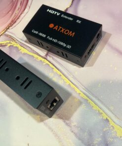 ATXOM HDMI Over Ethernet Extender, Over Cat 5e/6/7 LAN Cable, Up to 200Ft, Full HD 1080P @ 60HZ, EDID Copy, Dolby Digital/DTS Compatible, High Resolution Signal, Balun Transmitter and Receiver 83 71Q5t7PCy5L