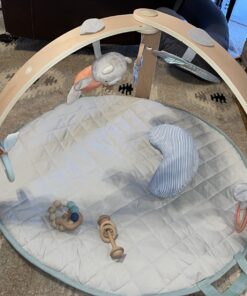 Ingenuity Cozy Spot Reversible Duvet Activity Gym & Play Mat with Wooden Bar - Loamy, Ages Newborn + 48 71Q5xP0hYjL