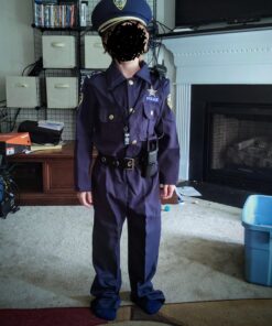 Dress Up America Police Costume for Kids - Police Officer Costume for Boys - Cop Uniform Set With Accessories Medium 42 71Q7phpk8lL