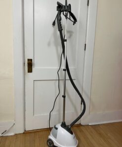 Pure Enrichment® PureSteam™ XL Standing Steamer with Garment Hanger - Heats in 45 Seconds with 0.5-Gallon Water Tank for 1 Hour Continuous Steaming - Includes Fabric Brush and Easy-roll Wheels 34 71Q7zEcqydL