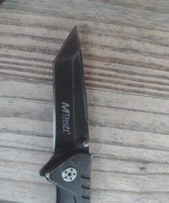 MTECH USA Tactical Folding Knife With 440 Stainless Tanto Blade,Black Black 34 71Q85p1Ja6L
