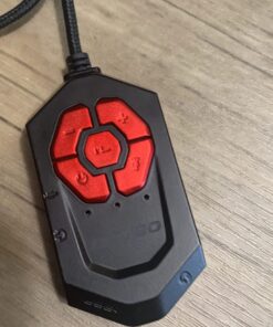 Tatybo Gaming Headset with 7.1 Surround Sound for PC PS4 PS5, USB & 3.5mm PC Headset with Noise Cancelling Microphone, Gaming Headphones for Switch Laptop Xbox one Black and Red 32 71Q8DmeogKL 1