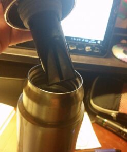 Thermos Sipp 16-Ounce Leak Proof Drink Bottle with Tea Infuser, Black, Stainless Steel UNITS 40 71Q8KP9INL