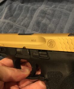 AMERIGLO i-Dot Sight Set, Compatible with Smith & Wesson M&P Shield (Excludes EZ) | Durable High-Performance Green Tritium Front & Rear Night Sights Green/Orange 36 71QAH6m6x9L 1