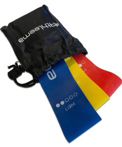 Athleema Set of 3 Loop Resistance Bands 12" X 2" Won't Roll, Non-Slip, Non-Stick, Ultra Durable 13 71QC5hCnL7L