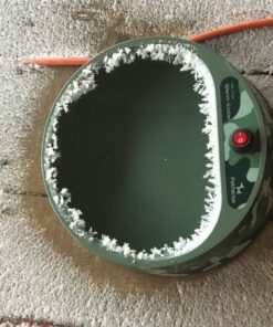 Petfactors Heated Pet Bowl, Outdoor Pet Thermal Water Bowl, Dog Cat Heated Water Bowl with 69 Inch Chew Resistant Cord and Waterproof ON/Off Switch Camouflage 26 71QCEELo21L