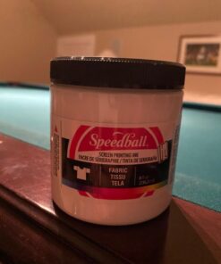 Speedball Fabric Screen Printing Ink, 8-Ounce, White for T-Shirt and Silkscreen Printmaking 49 71QCmSCng8L