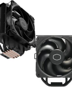 Cooler Master Hyper 212 Black CPU Air Cooler, SickleFlow 120 Edge Fan, Aluminum Top Cover, 4 Copper Heat Pipes, CryoFuze, 152mmTall,Brackets AMD Ryzen AM5/AM4, Intel LGA1700/1200 (RR-S4KK-25SN-R1) 43 71QEt5nJAIL