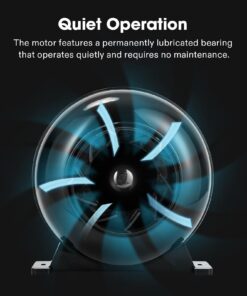 VIVOSUN D4 4 Inch 195 CFM Inline Duct Ventilation Fan HVAC Vent Blower for Hydroponics Grow Tent 27 71QF1J7f9wL