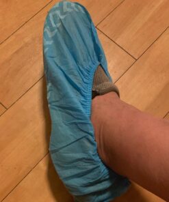 G & F Products - 13033 Premium 100 Pack (50 Pairs ) Disposable Boot & Shoe Covers Slip - Resistant fits up to size 11 US Men and 13 US Women, Blue, Large Slip-resistant Large 100 Pack 31 71QFyA5 J1L 2