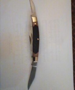 Old Timer 44OT Workmate Traditional Folding Pocket Knife with 4 High Carbon Stainless Steel Blades, Sawcut Handle, and Convenient Size for EDC, Whittling, Camping, Hunting, General Use, and Outdoors , Brown 12 71QGVmVAWFL