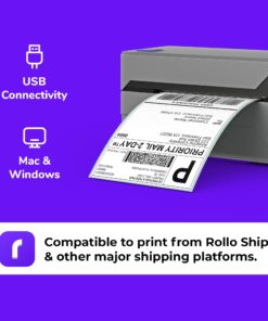 Rollo USB Shipping Label Printer - Commercial Grade Thermal Label Printer for Shipping Packages - High Speed Direct Thermal 4x6 Label Printer 22 71QGY8tbokL