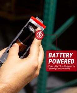 TERA PUMP TREP01-T Multipurpose Battery Powered Fuel Pump with Quick Stop Nozzle for Diesel, DEF, E85, Kerosene - Gas Liquid Transfer Pump with Telescopic Suction (2.4 GPM, 360 Swivel Nozzle) 2D Battery Telescopic - 2.4 GPM 19 71QGz58BgGL 1