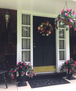 Nearly Natural Bougainvillea Basket Silk 1 Artificial Hanging Plant, 32 x 32 x 24, Green, Pink 53 71QHHf0aH2L