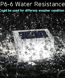 Lightess Solar Stair Lights Outdoor LED Deck Step Lighting Stainless Steel for Paths Patio Pack of 6 Cool White 23 71QHl50okS