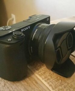 Fotodiox Reversible Lens Hood Kit for E-Mount PZ 16-50mm F3.5-5.6 OSS E-Mount Power Zoom Lens, Reversible Tulip Flower Hood w/Cap 37 71QI4p6bd2L