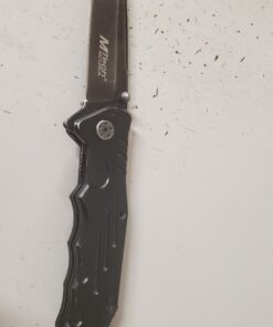 MTECH USA Tactical Folding Knife With 440 Stainless Tanto Blade,Black Black 46 71QI8PR6s0L