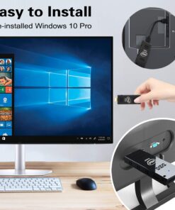 AKLWY Intel Compute Stick Mini PC Stick 8GB RAM 128GB ROM with Intel Atom Z8350 & Windows 10 Pro Support Auto-On After Power Failure,Support 4K HD,Dual Band WiFi 2.4G/5G, BT 4.2 8GB +128GB 13 71QITjYSGL