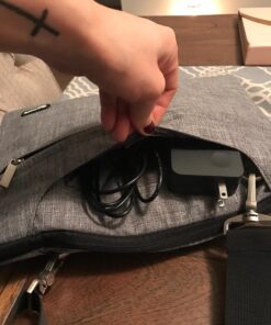 Qishare Laptop Case Laptop Shoulder Bag 11.6-12" Gray Lines 139 71QIYZd5FdL