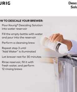 Keurig Brewer Cleaner Includes 14 oz. Descaling Solution, Compatible Classic/1.0 & 2.0 K-Cup Pod Coffee Makers 19 71QJ0ds7YL